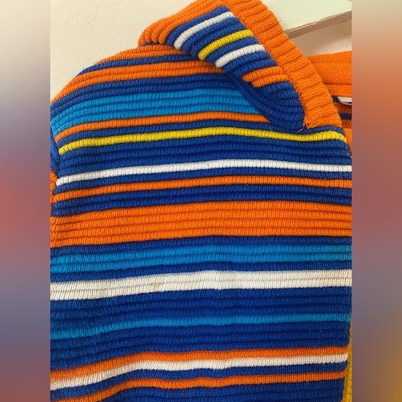 Tu Kids | Orange, Blue & White Striped Hoodie | 3-4 years | Graduate Designer - Picture 8 of 10